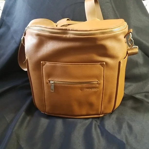 FAWN DESIGN BABY DIAPER BAG IN BROWN - Picture 1 of 12
